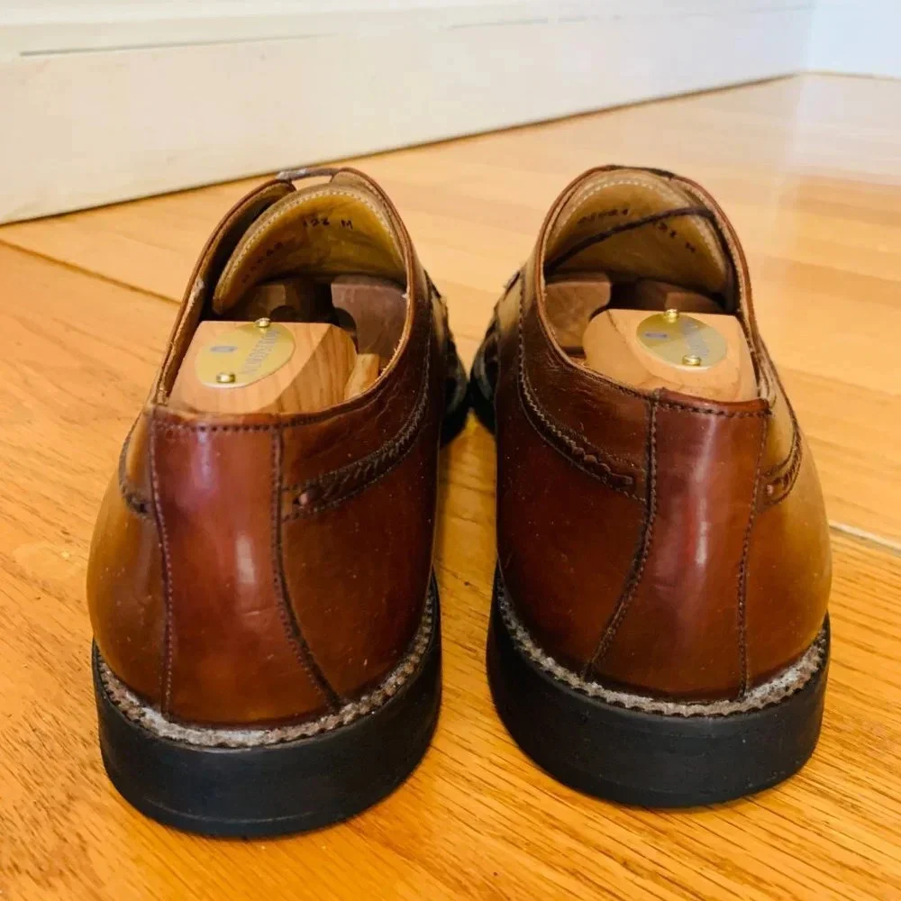 Italian Hand- Made Woven Leather 'Mezlan' Oxford Shoes Men's Size 9 W
